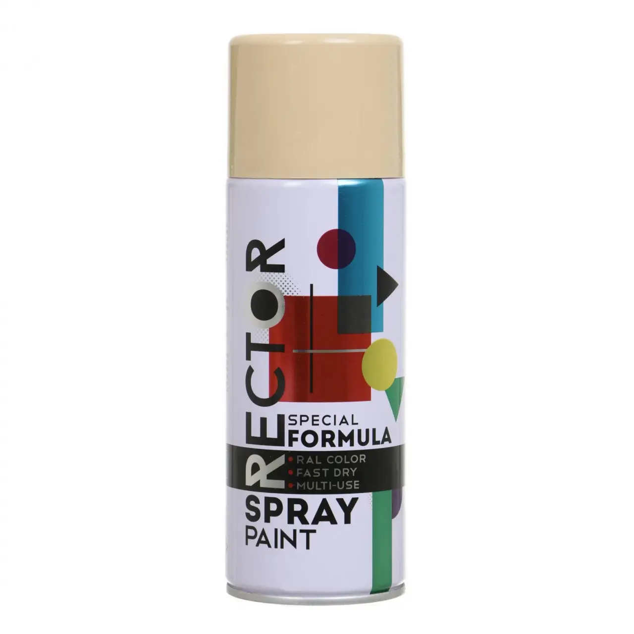 Емаль RECTOR універсальна 1001 бежевий гл., в аер. упаковці, 400 мл